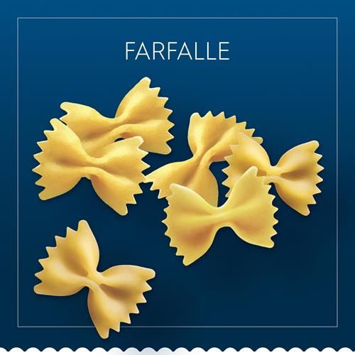 Pâtes Barilla Farfalle, boîte de 450 g - Pâtes sans OGM fabriquées avec de la semoule de blé dur - Pâtes certifiées casher