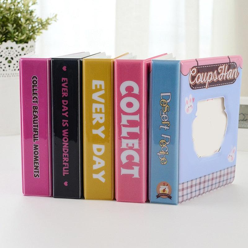 Mini album photo 64 pochettes 3 pouces, range-cartes, reçus, cœur creux, porte-photos, porte-cartes de visite, classeur Kpop, album Polaroid, cadeaux Saint-Valentin