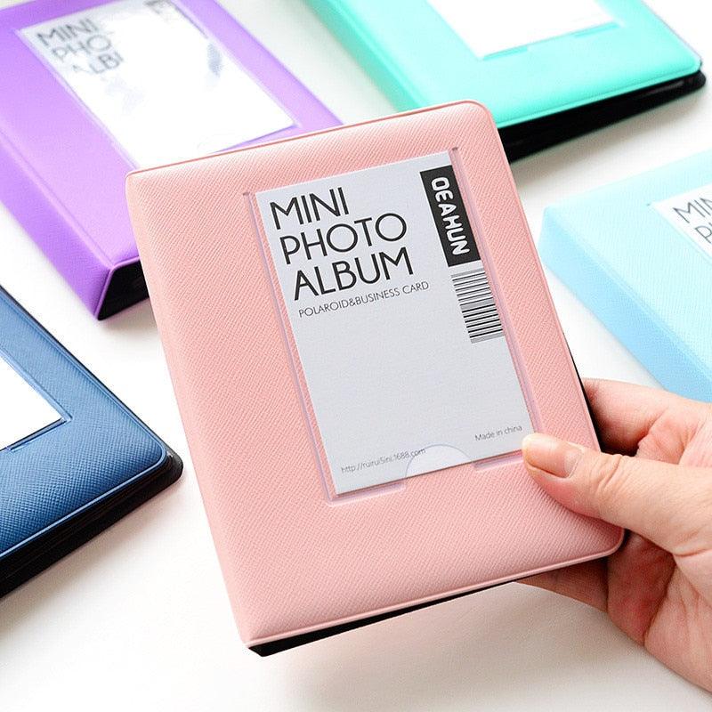 Mini album photo instantané Polaroid 64 pochettes pour film Mini 7s 8 25 50s 90, album Polaroid rechargeable, cadeau de Saint-Valentin, cadeau d'anniversaire