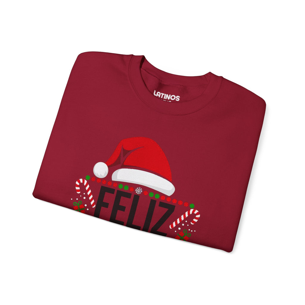 Pull de Noël « Feliz Navidad Cabrones » | Sweat-shirt confortable col rond | Noël latino amusant | 4 couleurs
