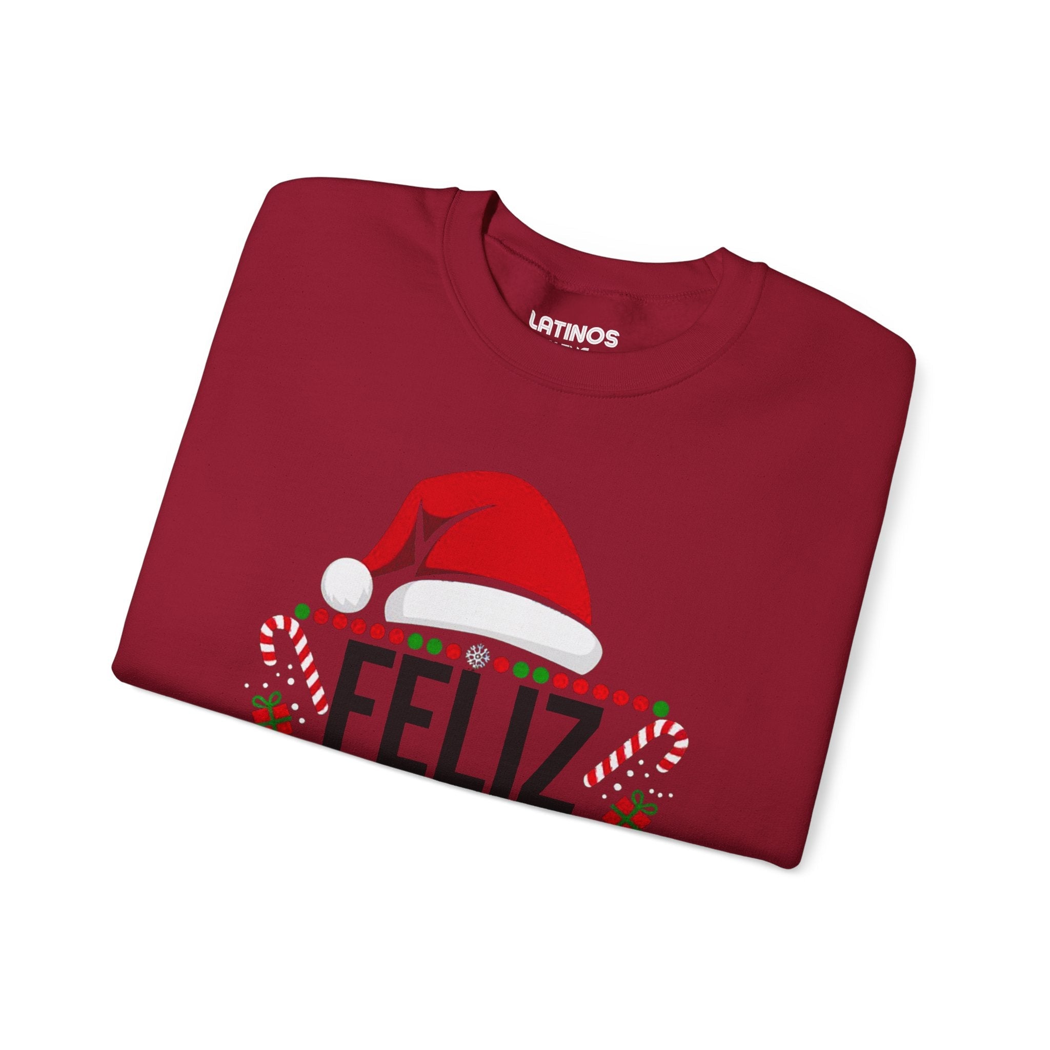 Pull de Noël « Feliz Navidad Cabrones » | Sweat-shirt confortable col rond | Noël latino amusant | 4 couleurs