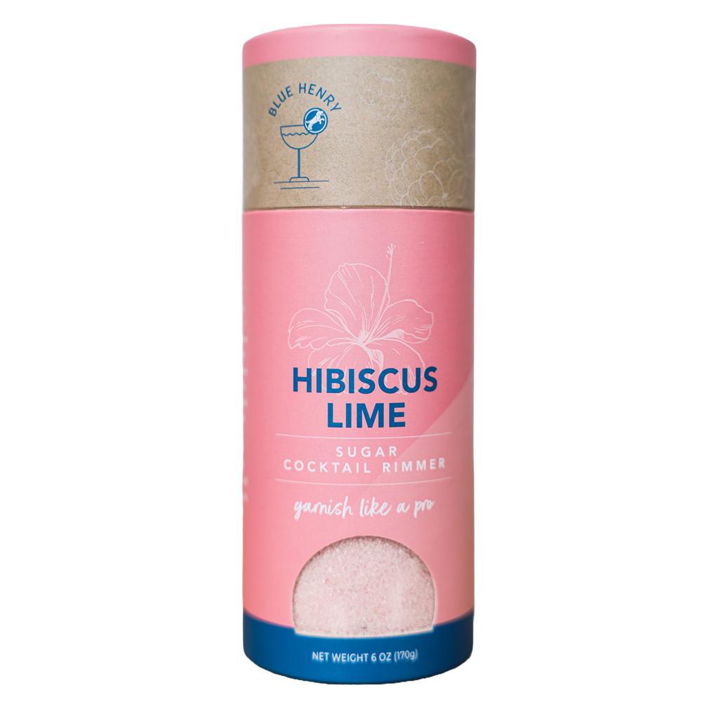 BlueHenry - Sucre de givrage pour cocktail « Hibiscus Citron vert » (6 oz)