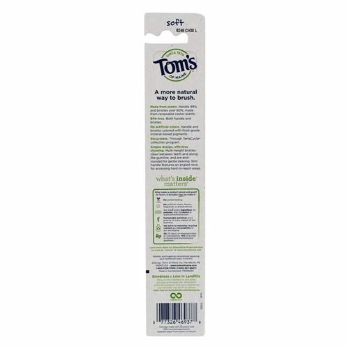 Brosses à dents naturellement propres Toms Of Maine, souples, paquet de 2 (l'emballage peut varier)