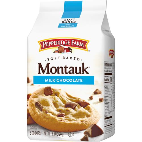 Biscuits tendres aux pépites de chocolat au lait Pepperidge Farm Montauk, sac de 243 g (8 biscuits)