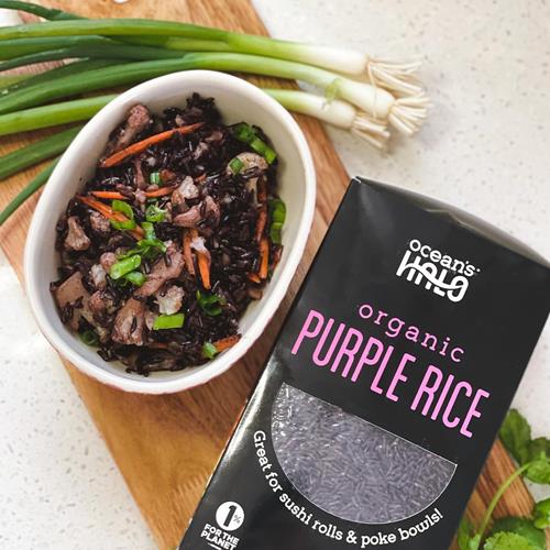 Oceans Halo Purple Rice, Biologique, Végane, Ingrédients Sans Gluten, 2 Lb
