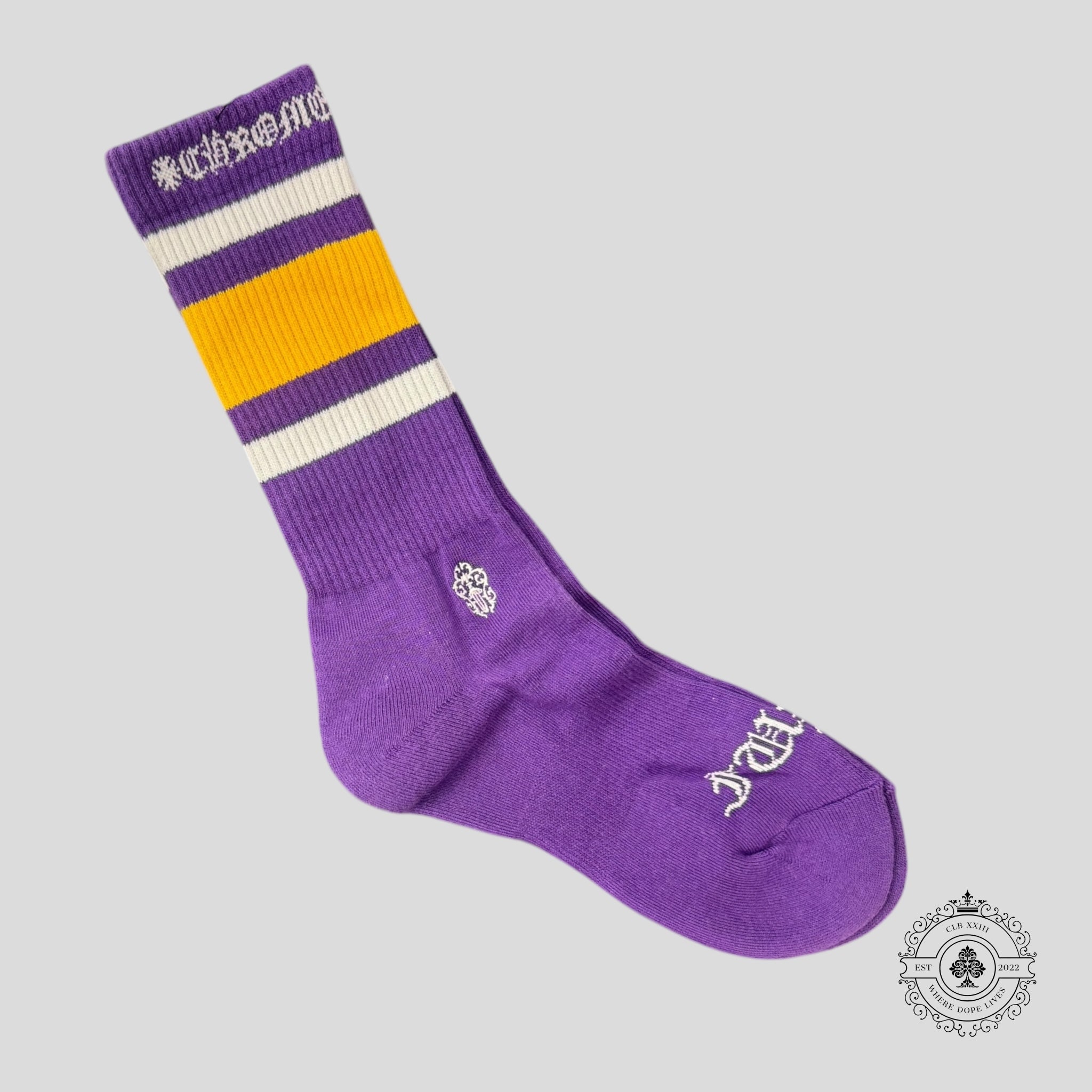 Chaussettes de sport Chrome Hearts violettes