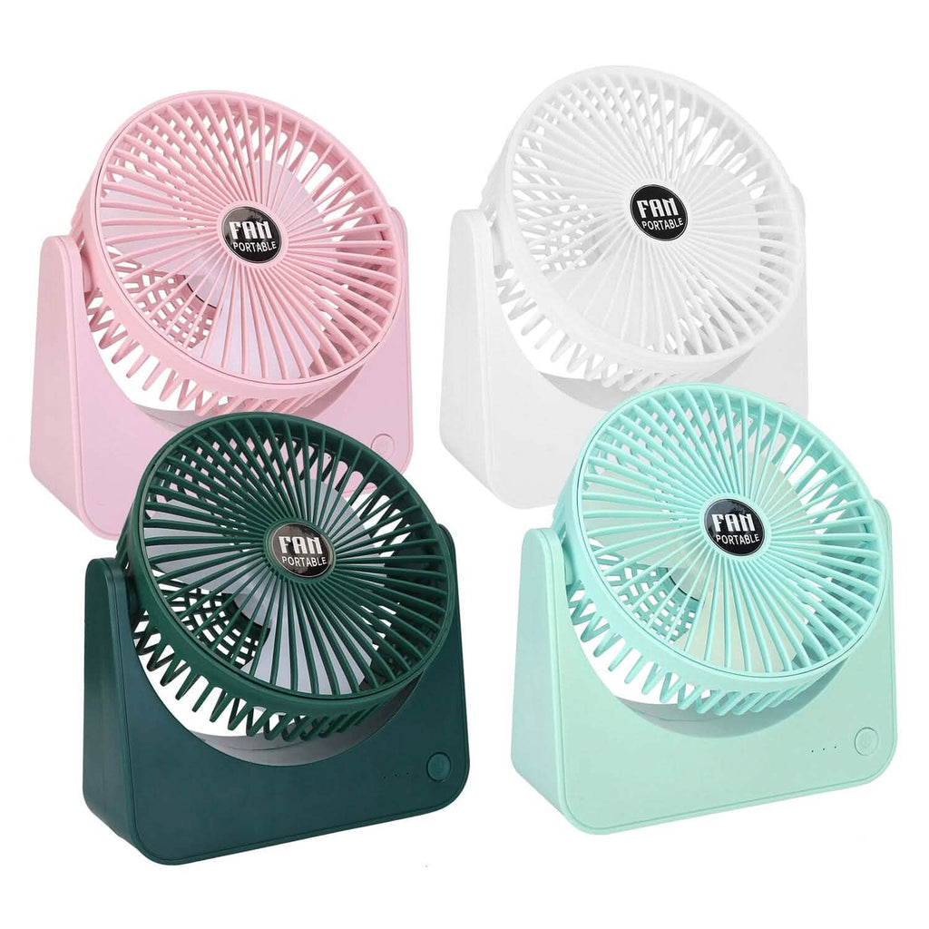 Ventilateur de bureau 6,5" alimenté par USB, 3 vitesses