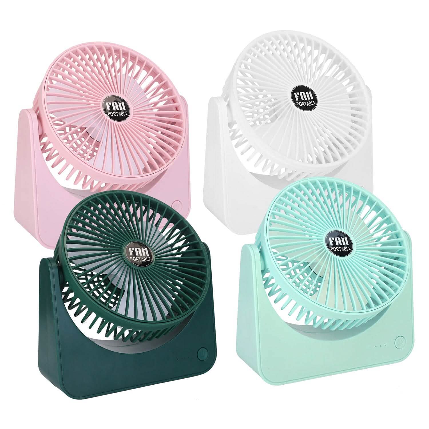 Ventilateur de bureau 6,5" alimenté par USB, 3 vitesses