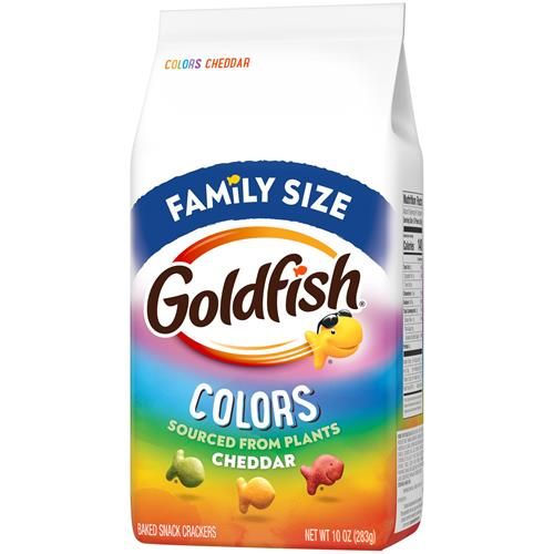 Biscuits salés au cheddar Goldfish Colors, format familial, sac de 283 g