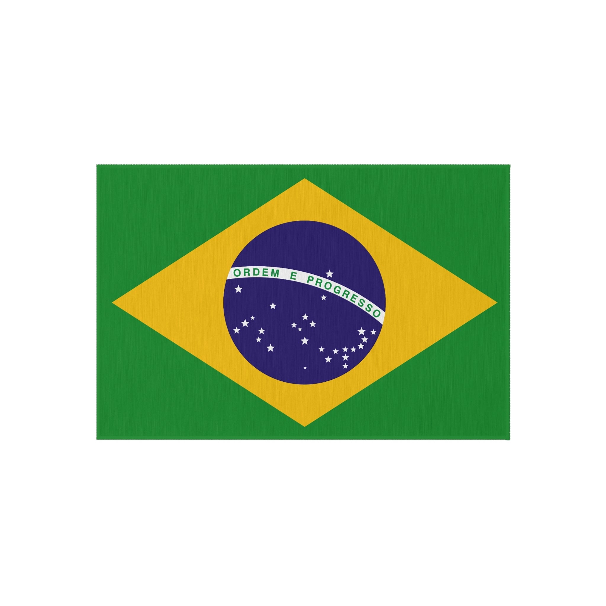 Paillasson extérieur antidérapant drapeau du Brésil | São Paulo | Rio de Janeiro | Brasília | Cadeau pour les Brésiliens | 61x91 cm