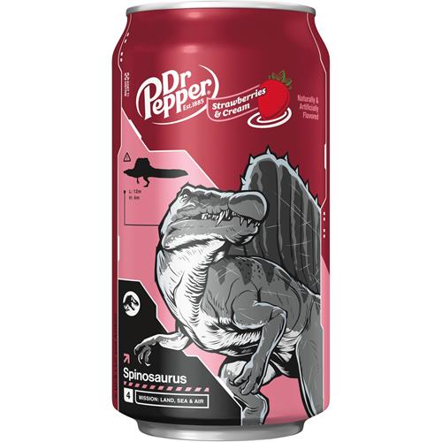 Boisson gazeuse Dr Pepper Fraises et Crème, canettes de 355 ml, paquet de 12