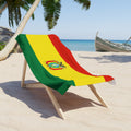 Serviette de plage drapeau de la Bolivie | Qualité et durabilité - 2 tailles | Fierté bolivienne | Cadeau pour les Boliviens