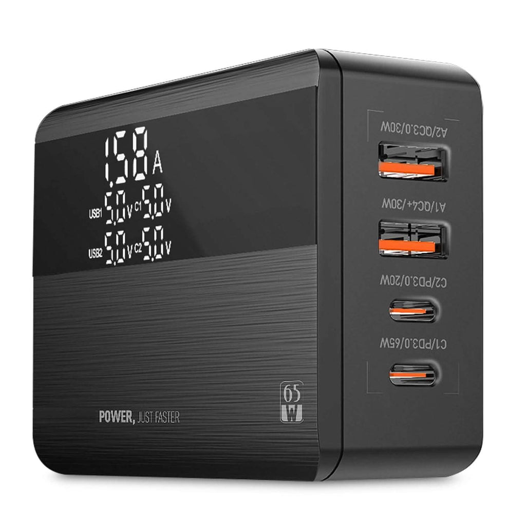 Chargeur mural rapide 65W à 4 ports USB