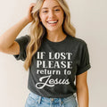 T-shirt « En cas de perte, veuillez le retourner à Jésus »
