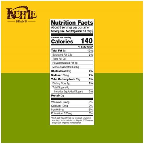 Kettle Brand Chips Sel de Mer et Vinaigre, 7.5 oz