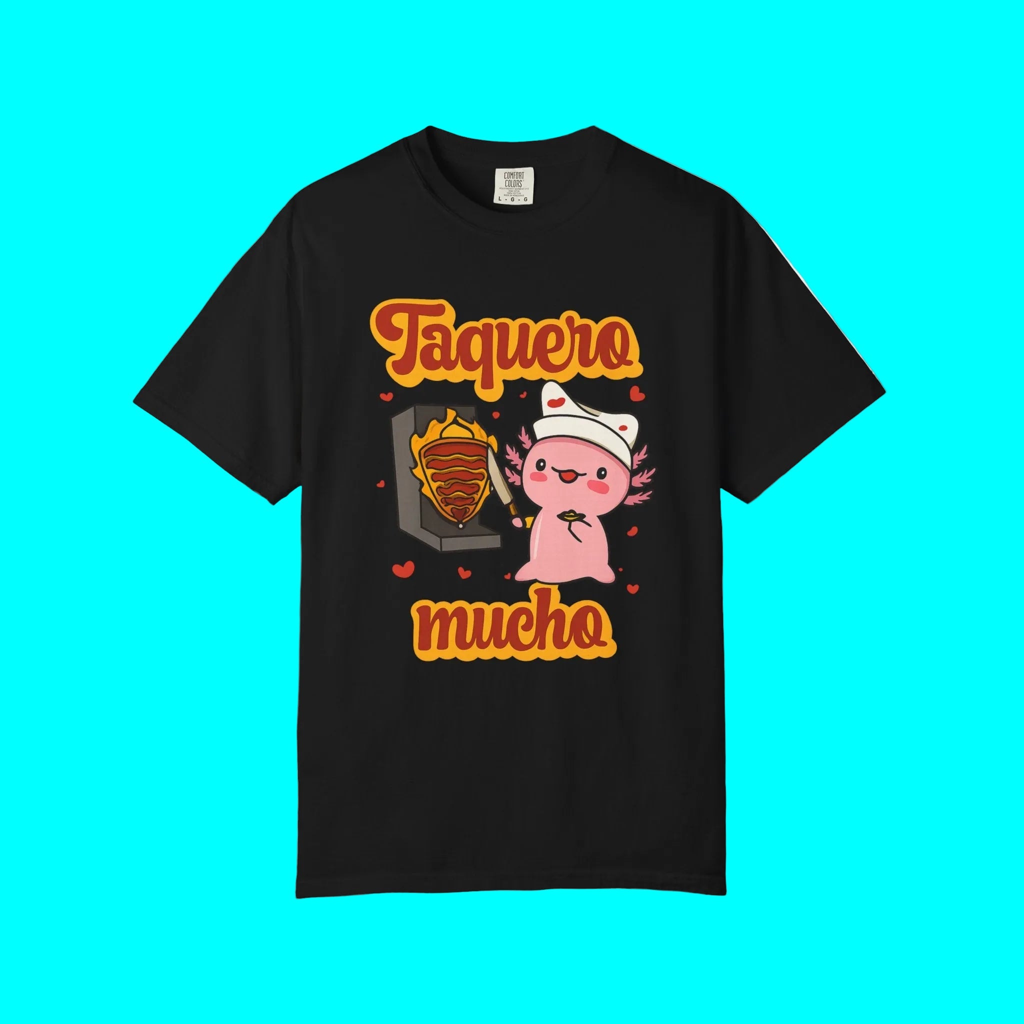 T-shirt Saint-Valentin Taquero Mucho (Te Quiero Mucho) Al Pastor Latino | Drôle mexicain viral | 3 couleurs