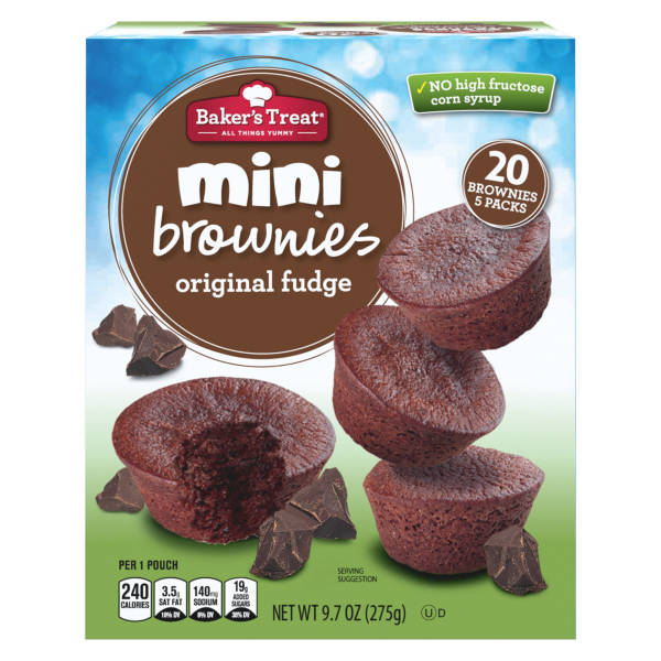 Mini Brownie Bites Baker's Treat, 233 g