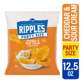 Croustilles ondulées au cheddar et à la crème sure format familial 354 g Kroger