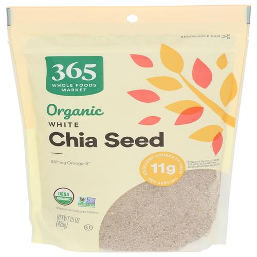 Graines de chia blanches biologiques Whole Foods Market, 425 g