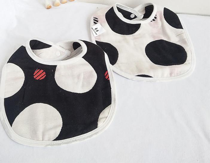 Bavoirs bébé en gaze 100 % coton double face 6 couches, accessoires vestimentaires unisexe toutes saisons pour bébés et enfants