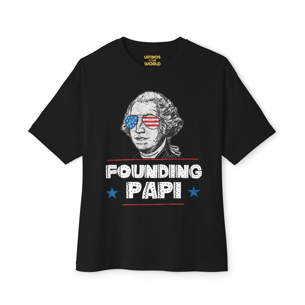 T-shirt Papi George Washington fondateur | T-shirts latinos drôles viraux du 4 juillet | Unisexe - 4 couleurs