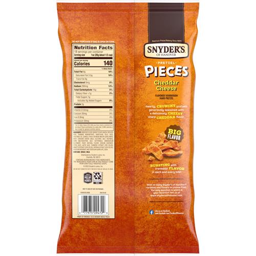 Snyders Of Hanover Morceaux de Bretzels, Fromage Cheddar, Format Fête, 510 g