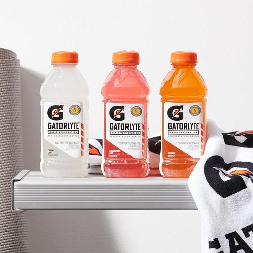 Boisson électrolytique Gatorlyte Rapid Rehydration, saveur orange, bouteille de 5 oz liq.