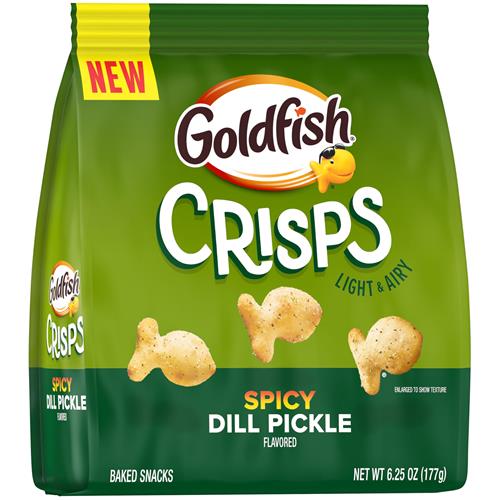Biscuits Craquants Salés Goldfish Saveur Aneth Piquant, Sachet de 177g