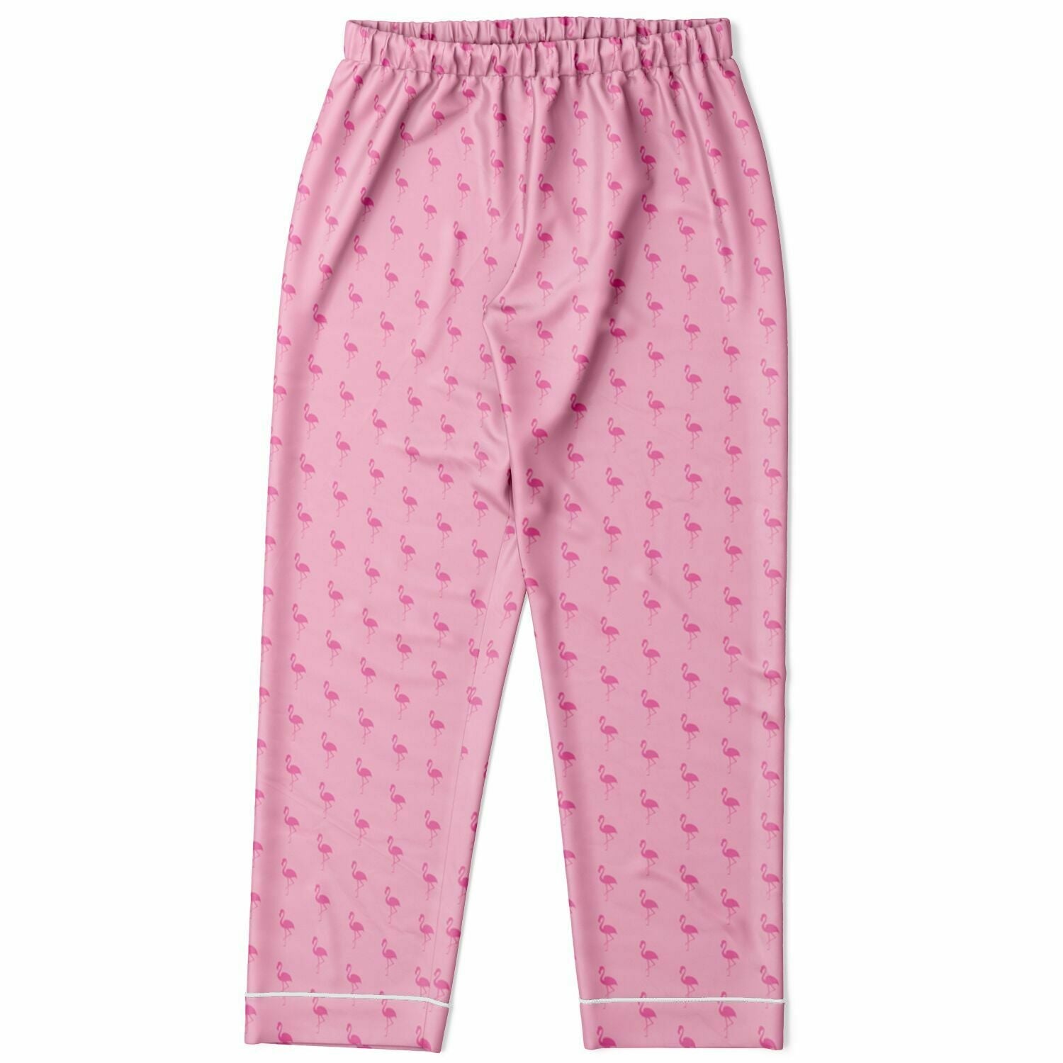 Pyjama en satin simple flamant rose