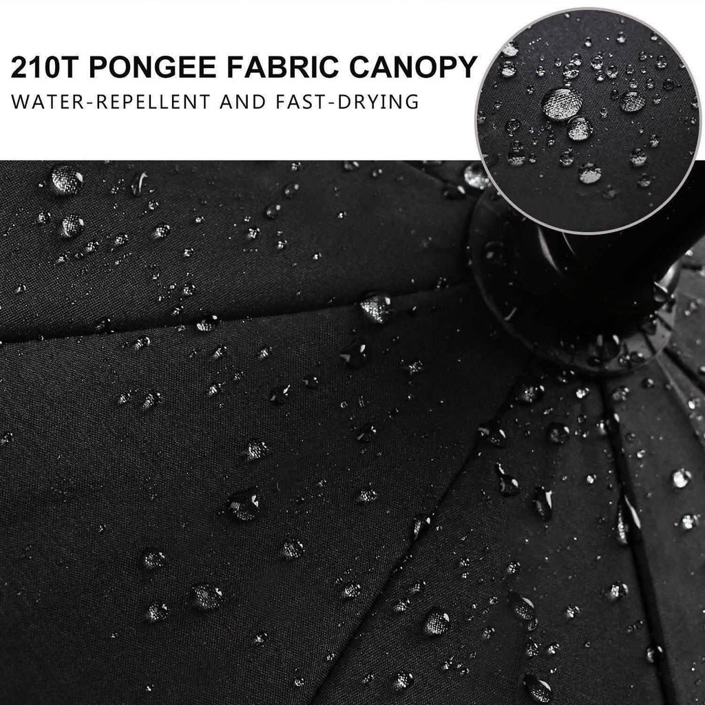 Parapluie de golf à ouverture automatique de 173 cm - Noir