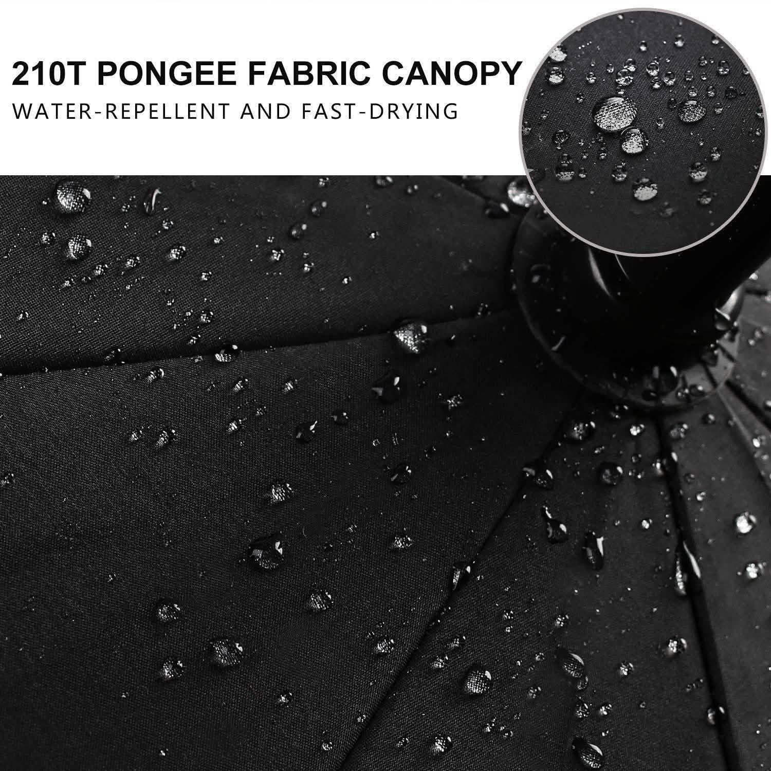Parapluie de golf à ouverture automatique de 173 cm - Noir