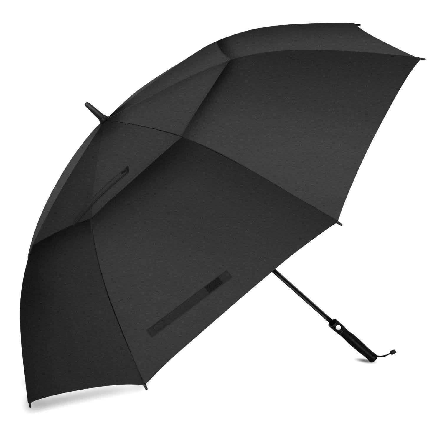 Parapluie de golf à ouverture automatique de 173 cm - Noir