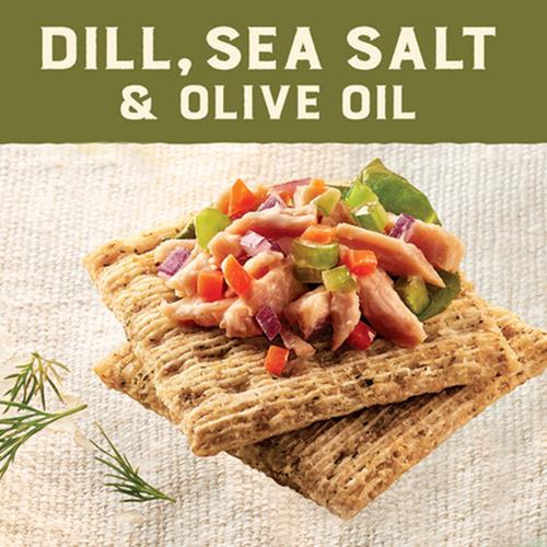 Triscuit craquelins de blé entier à l'aneth, au sel de mer et à l'huile d'olive, collations pour le déjeuner, craquelins, 240 g