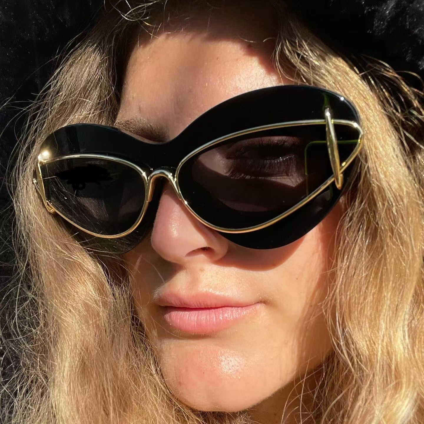 Lunettes de soleil œil-de-chat Y2K pour femme, petite monture — Lunettes de conduite tendance