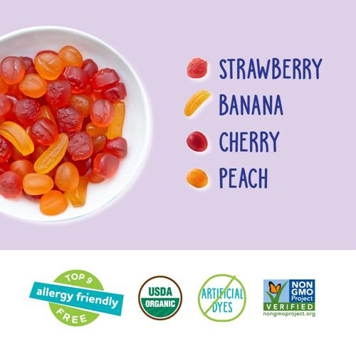 Yumearth Friandises aux fruits biologiques, assorties, 142 g