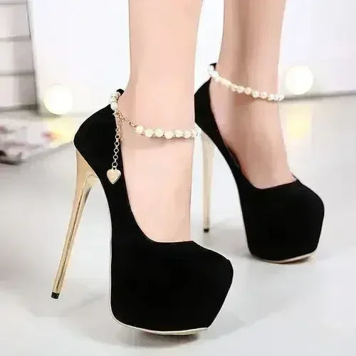 Escarpins compensés à talons hauts - Stilettos confortables - Des chaussures pour le travail et les soirées