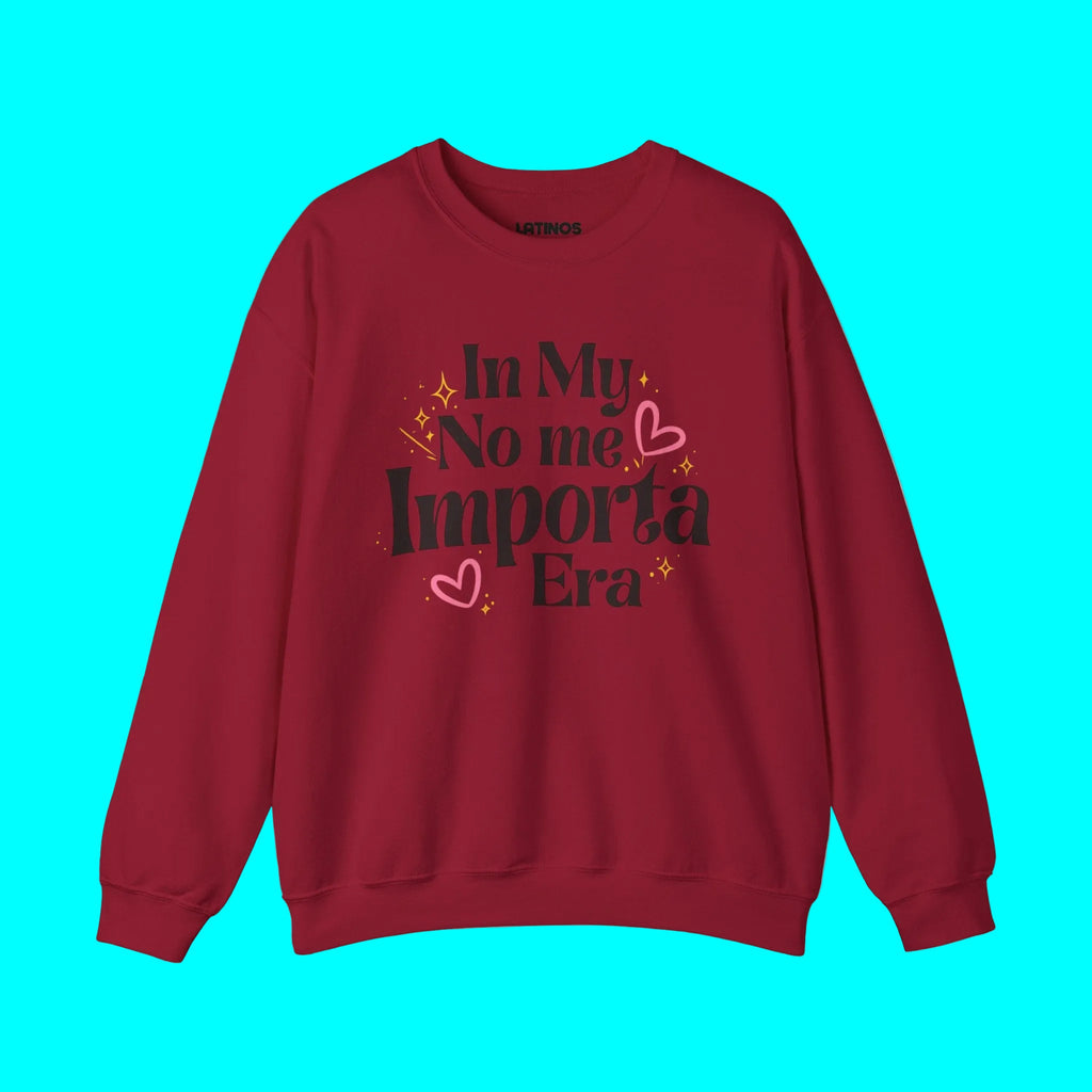 In My No Me Importa Era Crewneck Sweatshirt | Sweat-shirt col rond drôle pour femme latine | Doux, chaud, épais