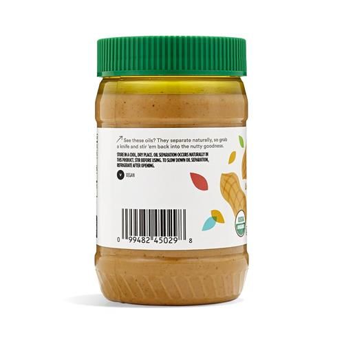 Beurre de cacahuètes crémeux biologique sans sel ajouté Whole Foods Market, 454 g