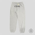 Jogging molletonné Celine avec logo, gris
