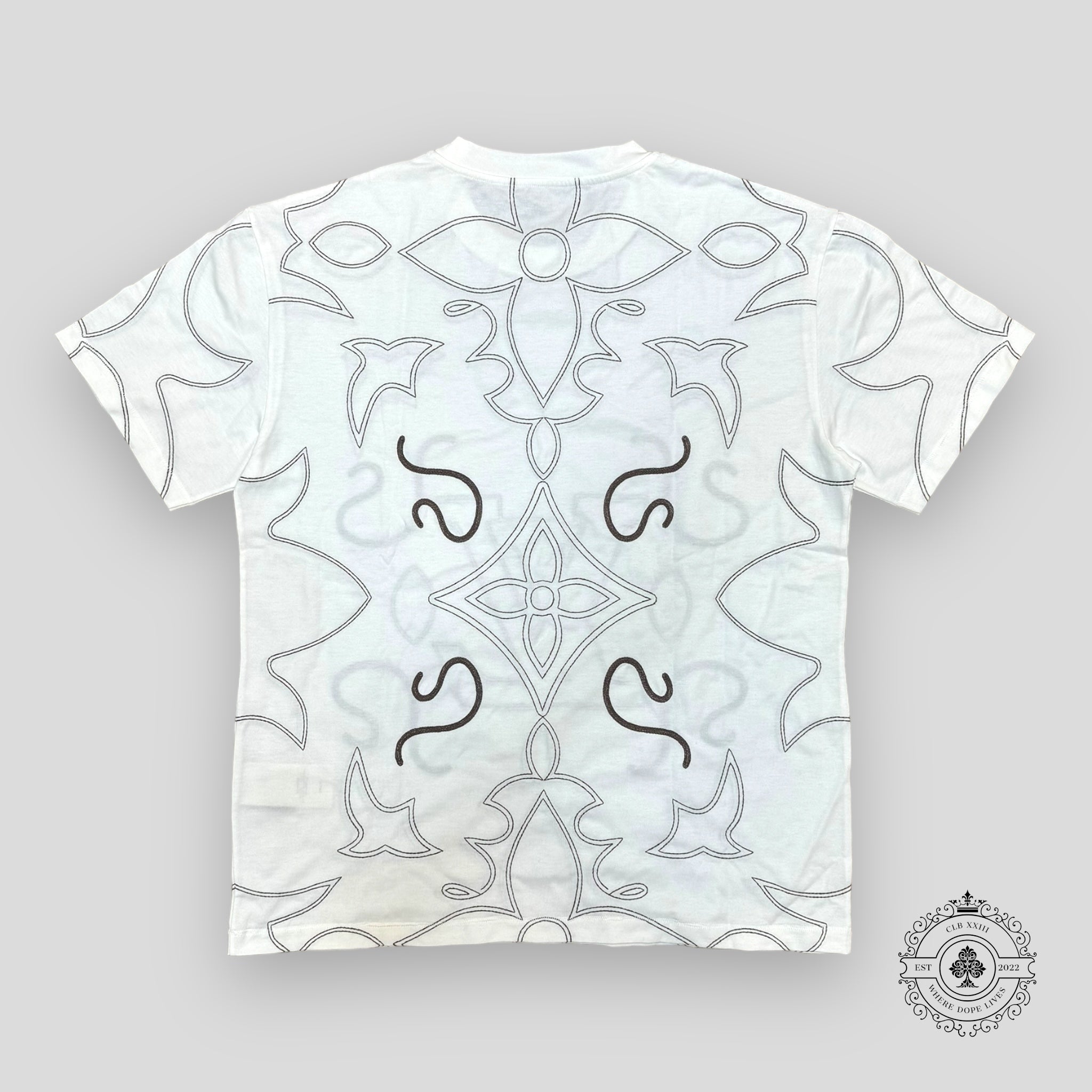 Chemise en coton brodé Louis Vuitton