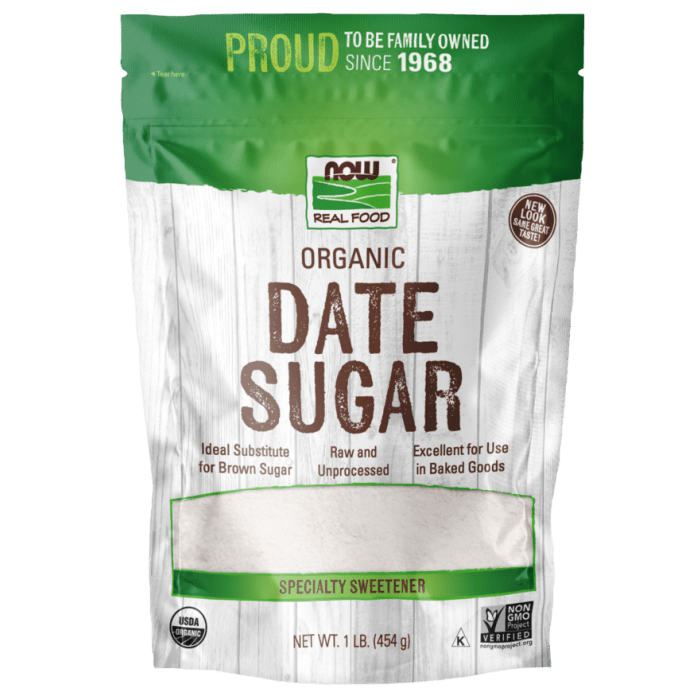 Now Real Food Date Sugar 1 Pound - 6920