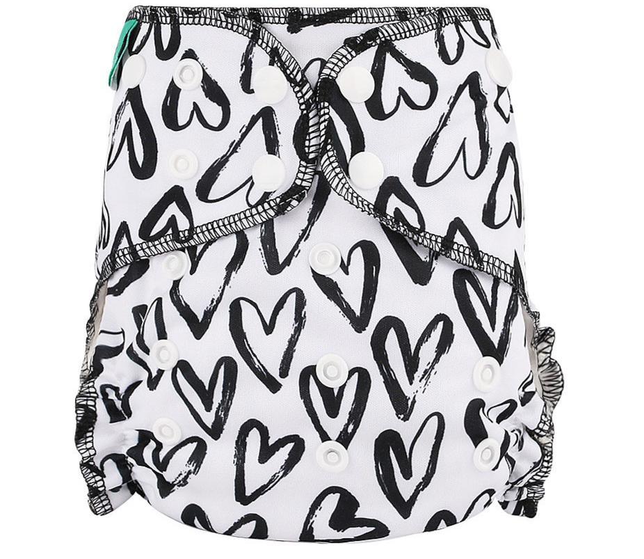 Couche lavable en tissu pour bébé, réutilisable, pour bébés mouilleurs, hybride, imperméable, en bambou, pour filles et garçons