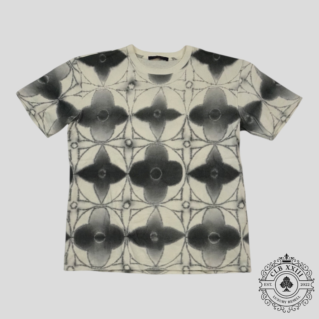 T-shirt en coton tie and dye Shidori imprimé blanc Louis Vuitton