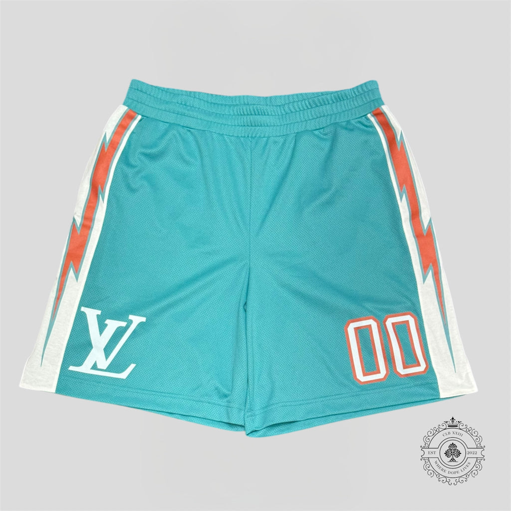 Short de sport Louis Vuitton turquoise