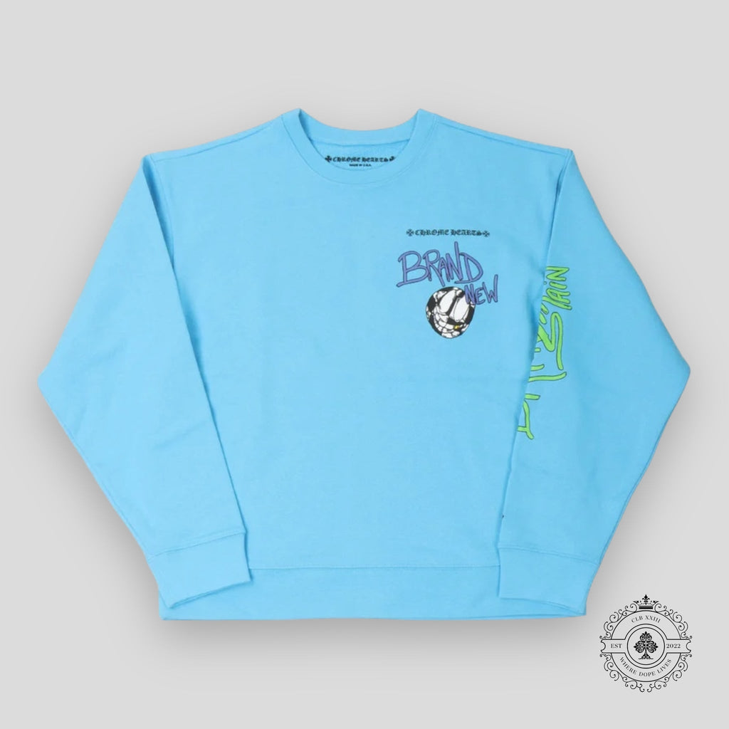 Chrome Hearts Brain New Crewneck Bleu