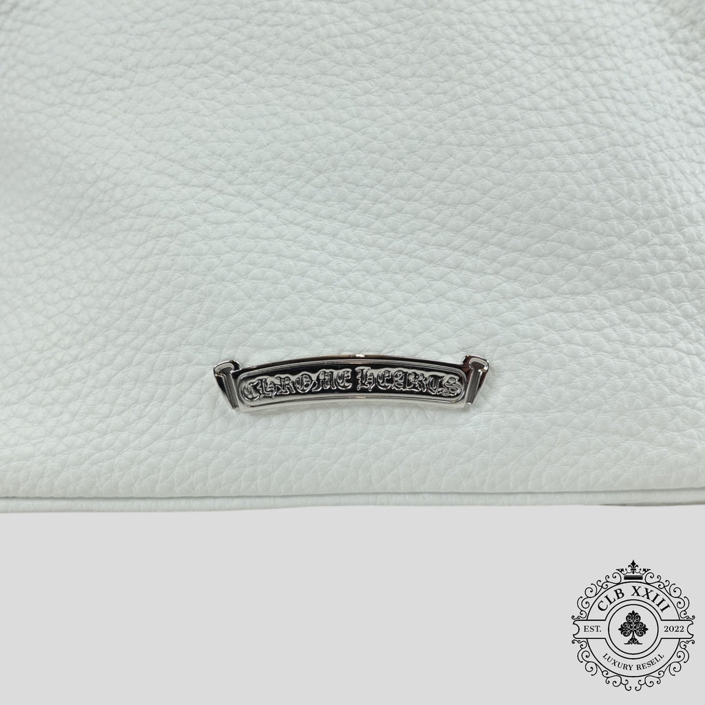 Sac en forme de pépite de poulet Chrome Hearts, couleur blanche
