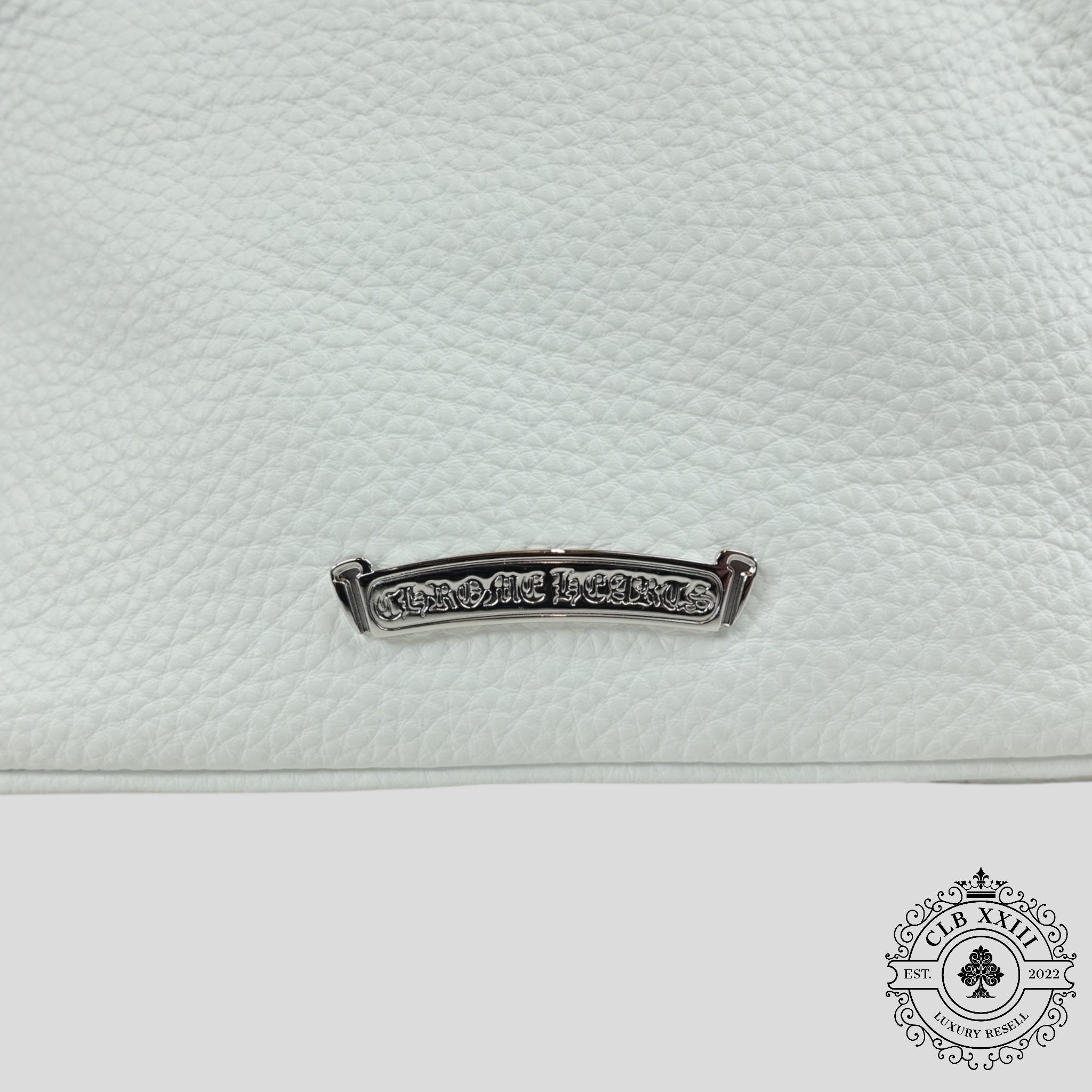 Sac en forme de pépite de poulet Chrome Hearts, couleur blanche