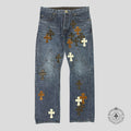Chrome Hearts Jean droitier Fleur Knees