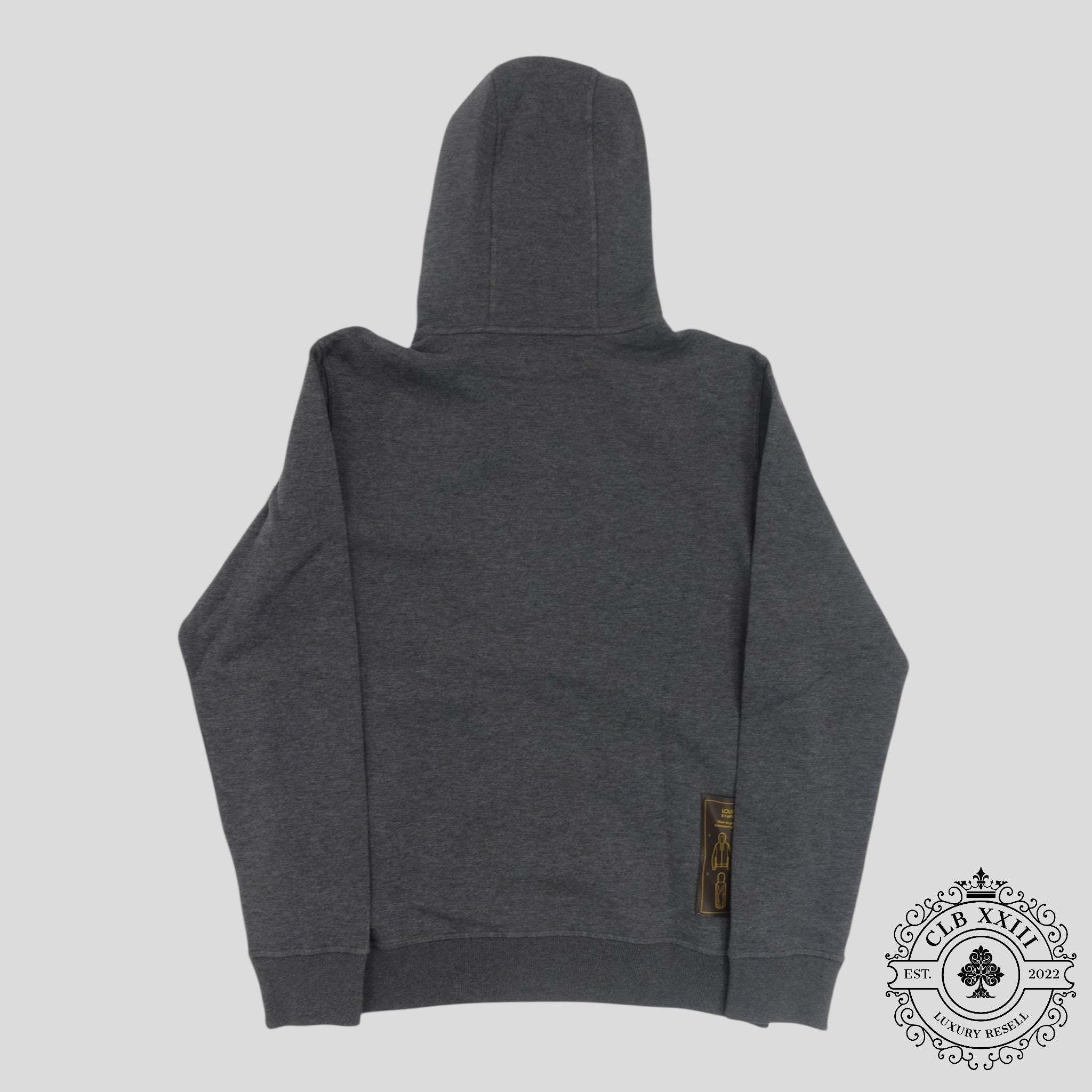 Sweat à capuche en jersey de voyage Double Face Louis Vuitton gris