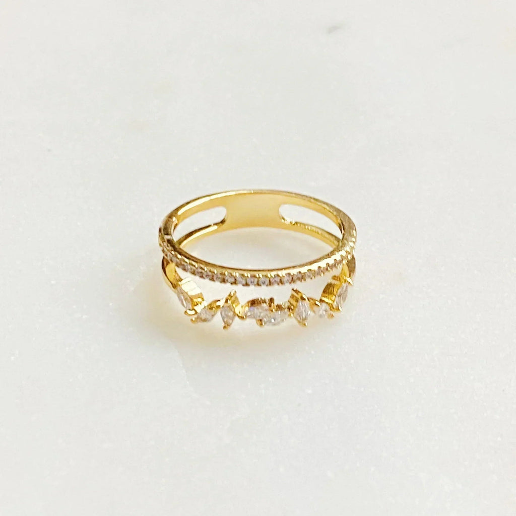 Bague sertie de bijoux Romance Française